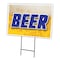 Signmission Beer Yard Sign & Stake outdoor plastic coroplast window, C-2436 Beer C-2436 Beer - alternate 1